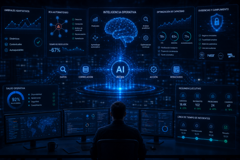 Analítica e inteligencia aplicada a operaciones TI